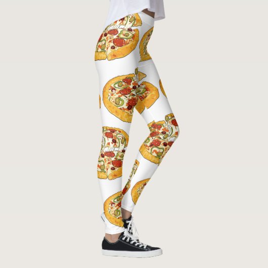 **PIZZAS PIZZA PIZZA* FUNNE LEGGINGS (Rechts)