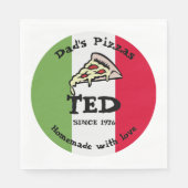 Pizzas von Vater Serviette (Vorderseite)