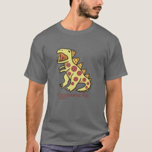 Pizzasaurus Rex Pizza und Dinosaurier T-Shirt