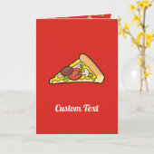 Pizzascheibe Karte (Gelbe Blume)