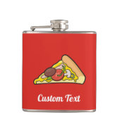 Pizzascheiben-Flasche Flachmann (Vorderseite)