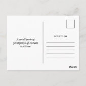 Pizzaschnitt-Postkarte Postkarte (Rückseite)