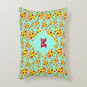 Pizzaschnitte Gemustert Dekokissen (Vorderseite(Vertikal))