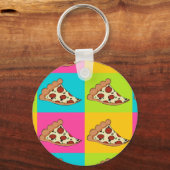 Pizzaschnitte Schlüsselanhänger (Vorderseite)