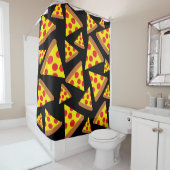 Pizzaschnittmuster Duschvorhang (Beispiel)