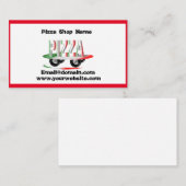 Pizzaservice, rot-grün visitenkarte (Vorne/Hinten)