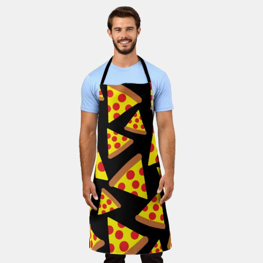 Pizzaslicdesign Schürze (Getragen)