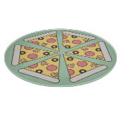Pizzaslices im niedlich geometrischen Stil Schneidebrett (Ecke)