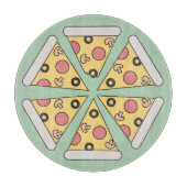 Pizzaslices im niedlich geometrischen Stil Schneidebrett (Vorderseite)