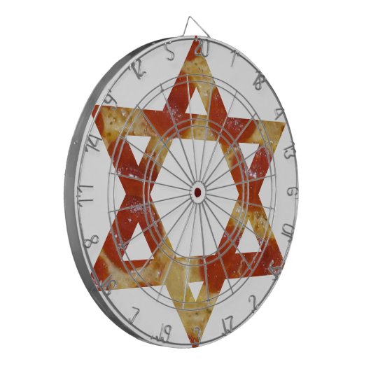 Pizzastern Dartscheibe (Vorderseite Links)