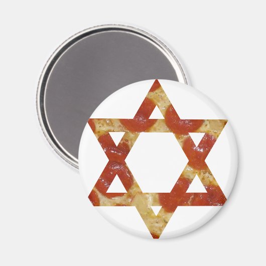 Pizzastern Magnet (Vorderseite/Rückseite)