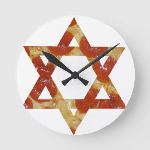 Pizzastern Runde Wanduhr