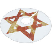 Pizzasterne Polyester Weihnachtsbaumdecke (Schrägansicht)