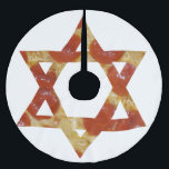 Pizzasterne Polyester Weihnachtsbaumdecke<br><div class="desc">"Pizza star david ", interreligiös, "inter-religiöser""Stern der david""glückliche hanukkah""chanukah jewish"Hanukkah, chanukah, chanukka,  chanukkka, hannuka</div>