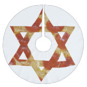 Pizzasterne Polyester Weihnachtsbaumdecke (Vorderseite)