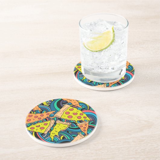 Pizzastrom Untersetzer (Seite)