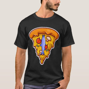 Pizzastück mit Sardellen T-Shirt