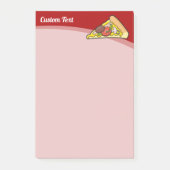 Pizzastück Post-it Klebezettel (Vorderseite)