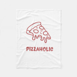 Pizzasüchtiger fleecedecke