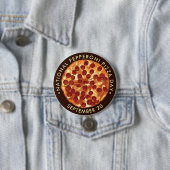 Pizzatag National Pepperoni Sept 20 Button (Beispiel)