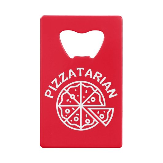 Pizzatarian Pizza Geldbeutel Flaschenöffner (Vorderseite)