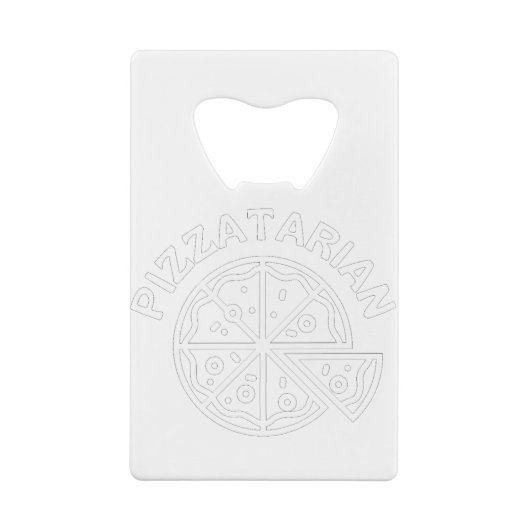 Pizzatarian Pizza Geldbeutel Flaschenöffner (Rückseite)