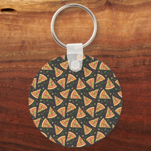 Pizzauntergrund Schlüsselanhänger (Vorderseite)