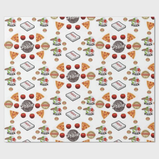 Pizzaverpackung Hochglanzpapier Geschenkpapier (Flach)