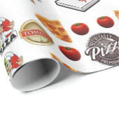Pizzaverpackung Hochglanzpapier Geschenkpapier (Rolleneckpunkt)