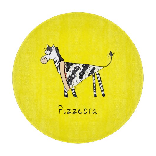 Pizzebra Pizza Zebra Cutting Board Schneidebrett (Vorderseite)