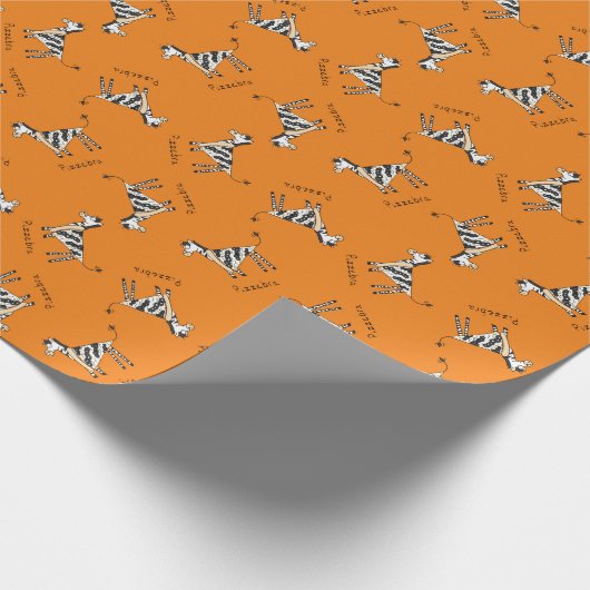 Pizzebra Pizza Zebra Geschenkpapier (Ecke)