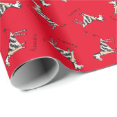 Pizzebra Pizza Zebra Geschenkpapier (Rolleneckpunkt)