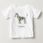 Pizzebra Pizza Zebra Kid's Baby T - Shirt (Vorderseite)