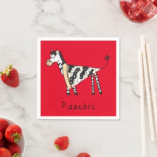 Pizzebra Pizza Zebra Napkins Serviette (Beispiel)