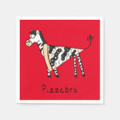 Pizzebra Pizza Zebra Napkins Serviette (Vorderseite)