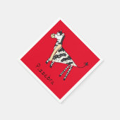 Pizzebra Pizza Zebra Napkins Serviette (Ecke)