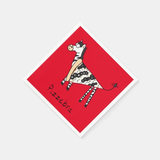 Pizzebra Pizza Zebra Napkins Serviette (Ecke)