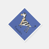 Pizzebra Pizza Zebra Napkins Serviette (Ecke)