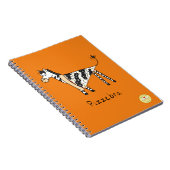 Pizzebra Pizza Zebra Notebook Notizblock (Rechte Seite)
