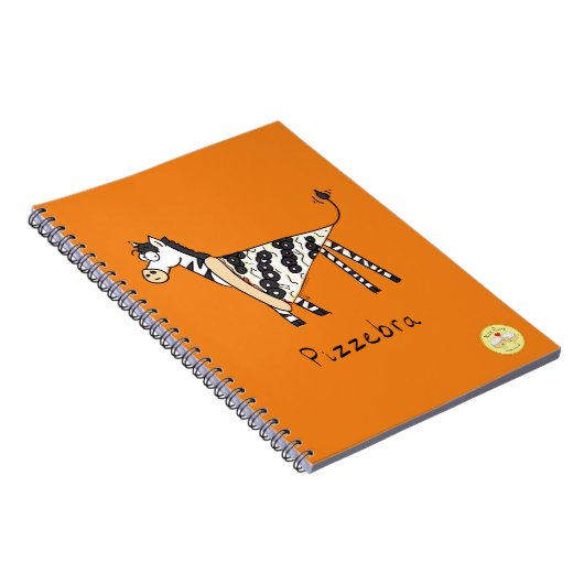 Pizzebra Pizza Zebra Notebook Notizblock (Rechte Seite)