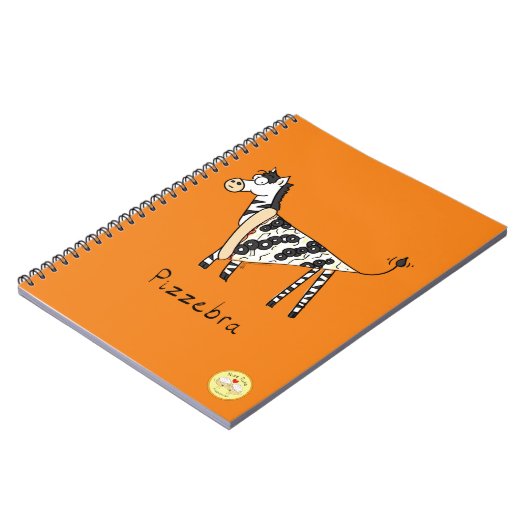 Pizzebra Pizza Zebra Notebook Notizblock (Linke Seite)