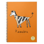 Pizzebra Pizza Zebra Notebook Notizblock (Vorderseite)