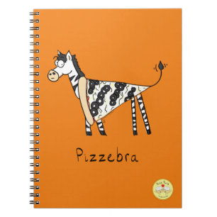 Pizzebra Pizza Zebra Notebook Notizblock