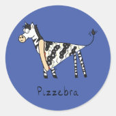 Pizzebra Pizza Zebra Stickers (Vorderseite)