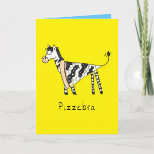 Pizzebra Pizzazebra-niedliche Karte