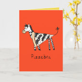 Pizzebra Pizzazebra-niedliche Karte (Gelbe Blume)