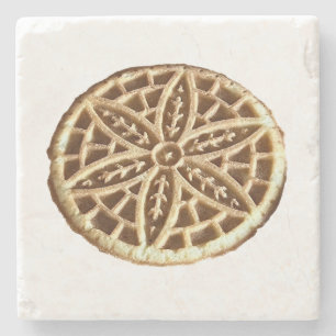 Pizzelle Steinuntersetzer