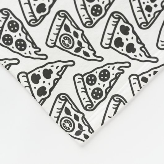 Pizzen Fleecedecke (Ecke)