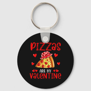 Pizzen sind meine Valentine-Nahrung Lover Kids Fam Schlüsselanhänger