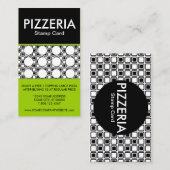 Pizzeria-Briefmarkenkarte Treuekarte (Vorne/Hinten)